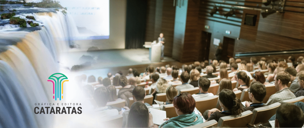 Garanta o sucesso dos seus congressos e eventos corporativos em Foz do Iguaçu com a Gráfica Cataratas: 30 anos de experiência, entrega rápida, materiais personalizados em grandes tiragens. Qualidade reconhecida e parceria com o Visit Iguassu para seu evento ser inesquecível e perfeito!